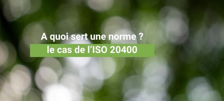 Demain Autrement Norme ISO20400